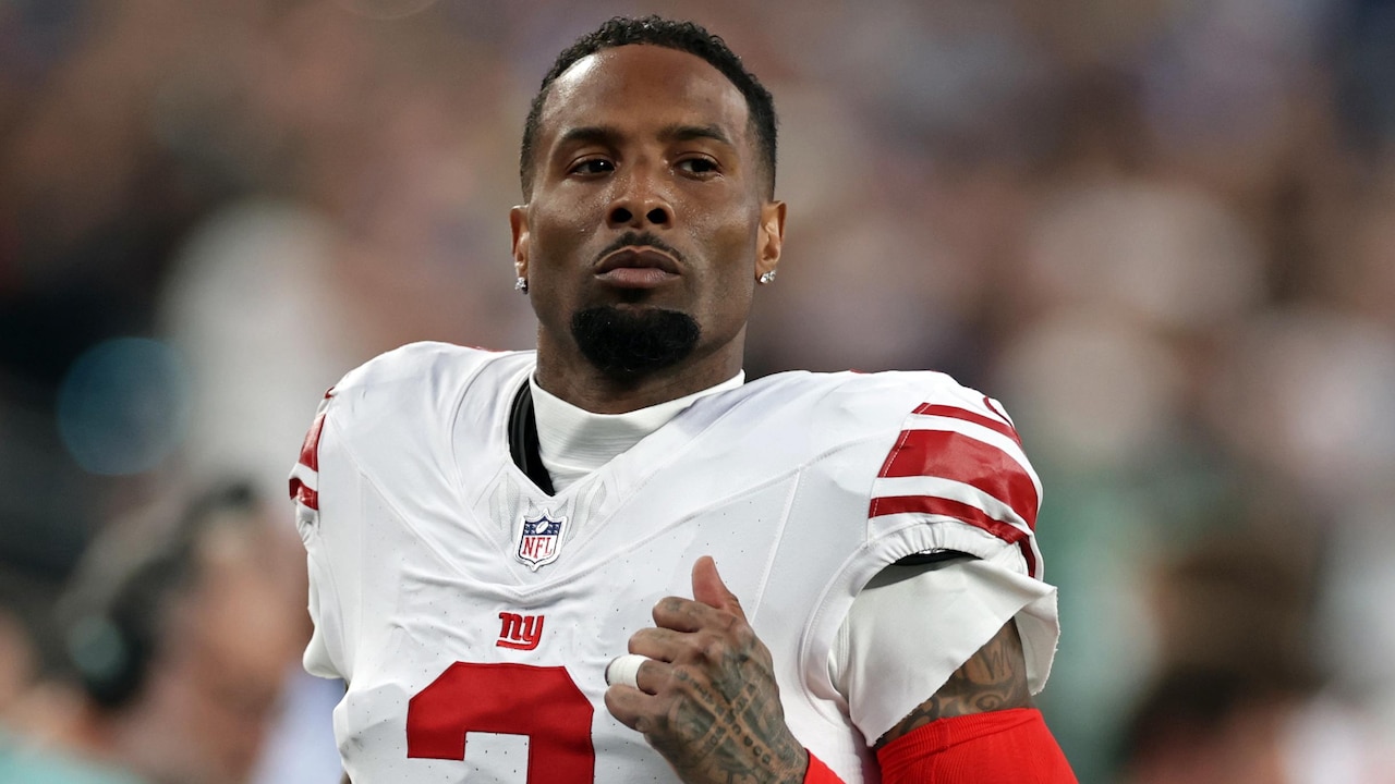Odell Beckham Jr. explains new blond hairstyle after conversation with Giants teammates in video