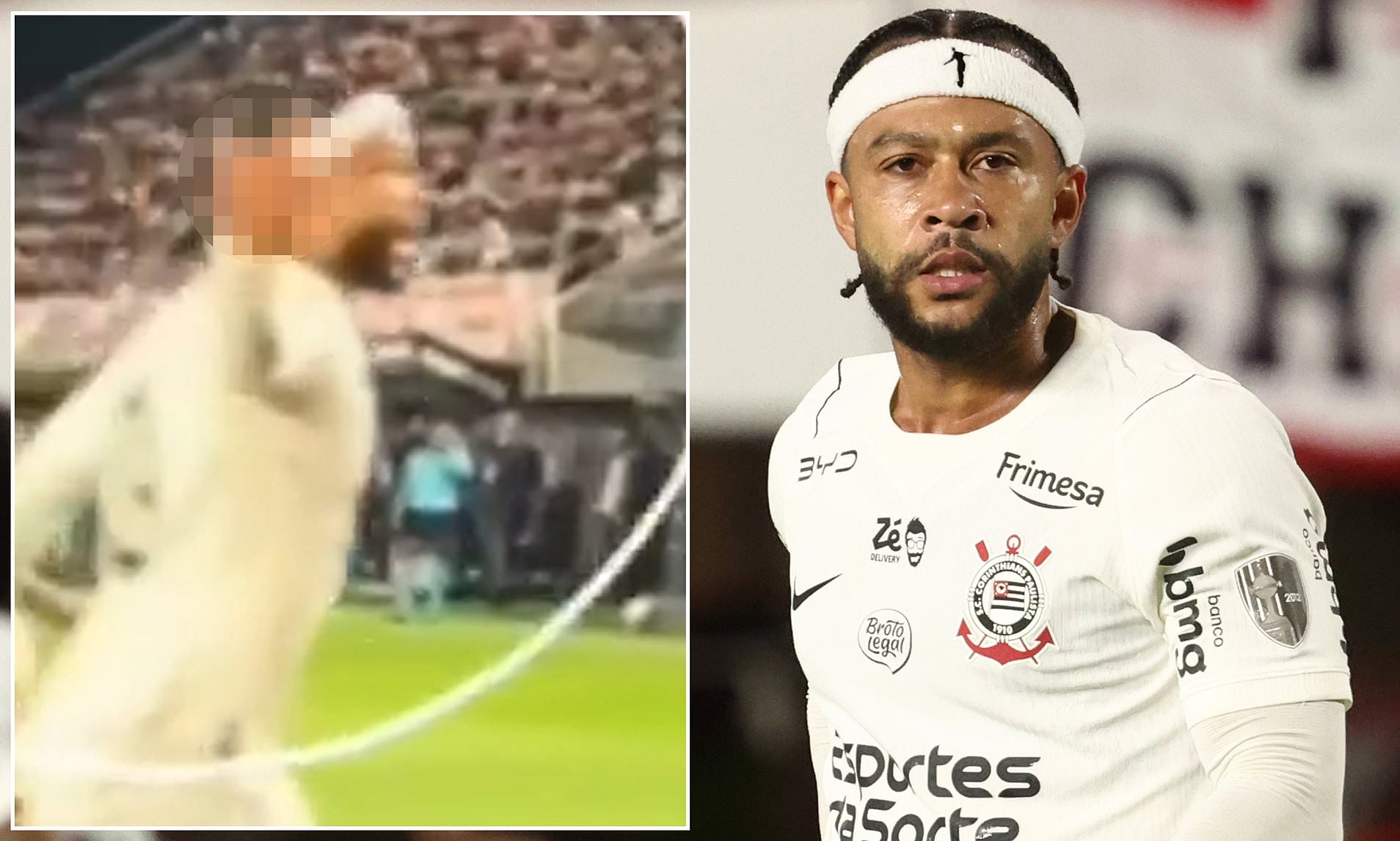 Former Man United star under investigation for 'offensive' gesture in Copa Libertadores clash
