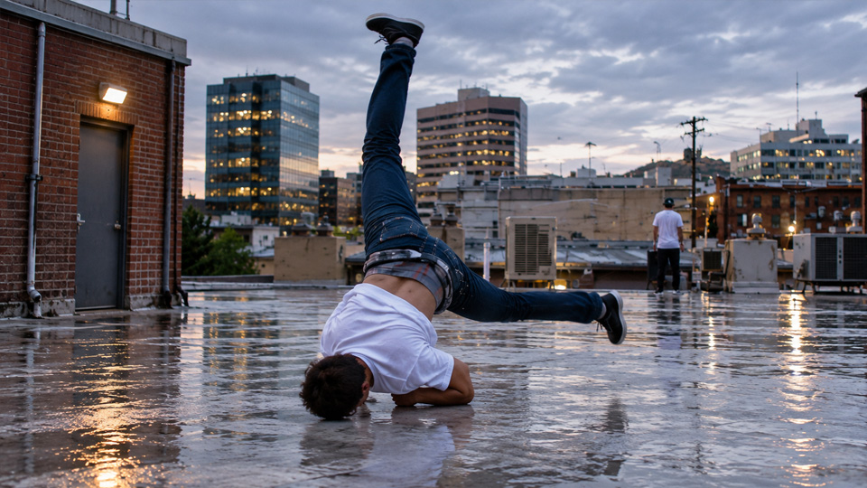 Breakdance and classical music create a unique performance