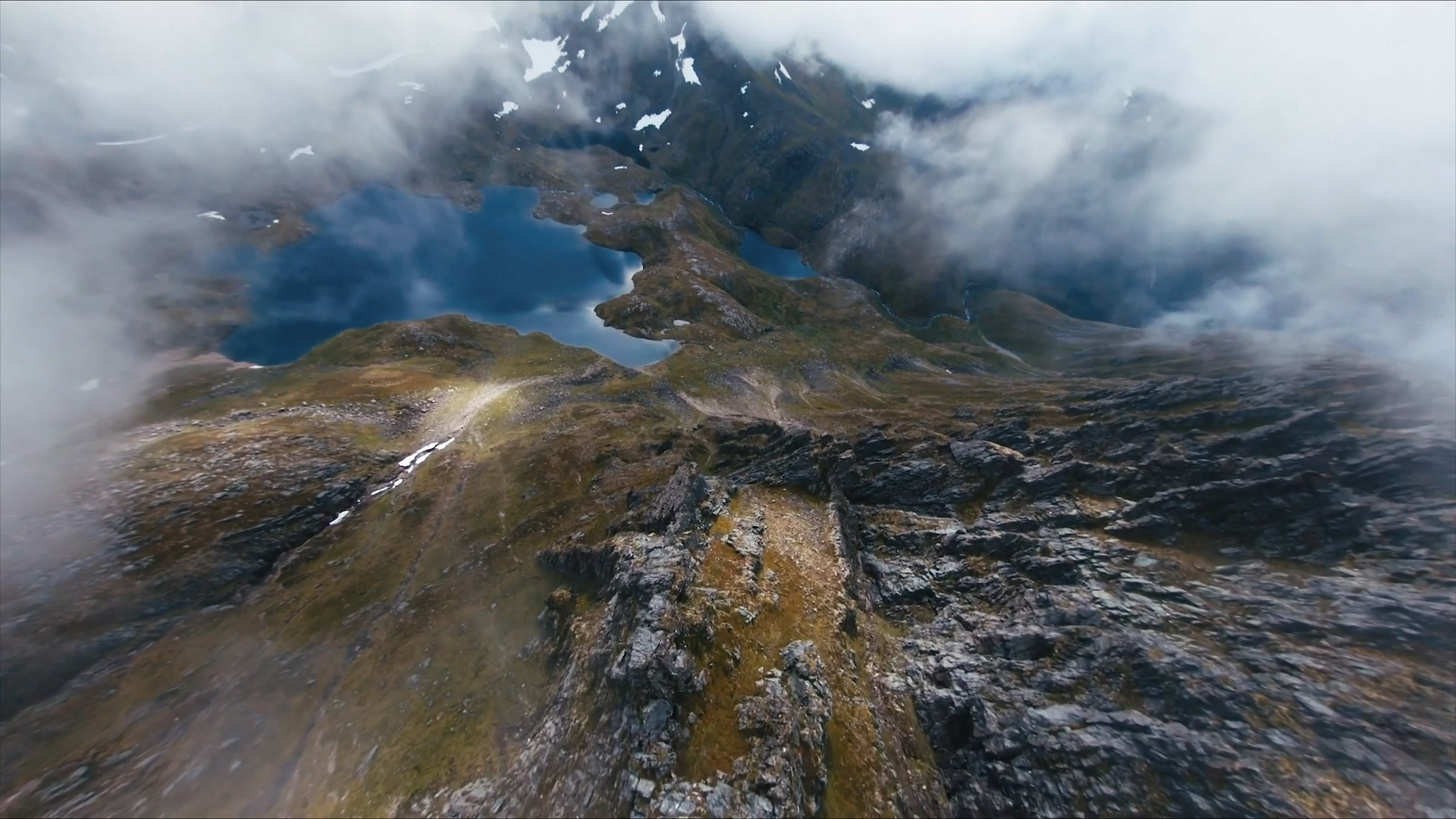 Experience the thrill of mountain surfing by drone