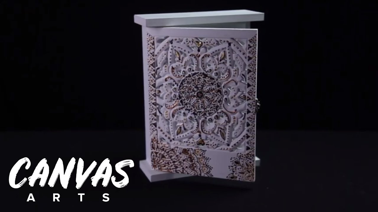DIY painting a mandala laser cut box