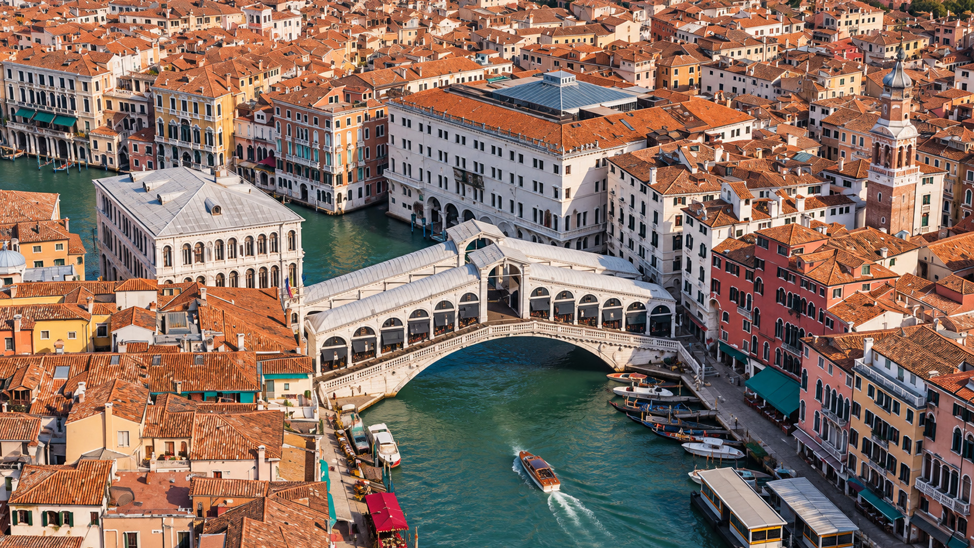 Ponte di Rialto in the heart of Venice