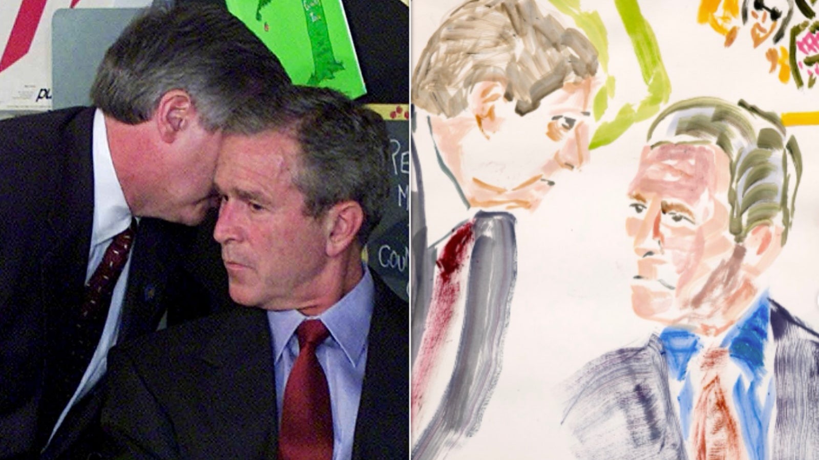 George W Bush painted his own version of that 9/11 photo