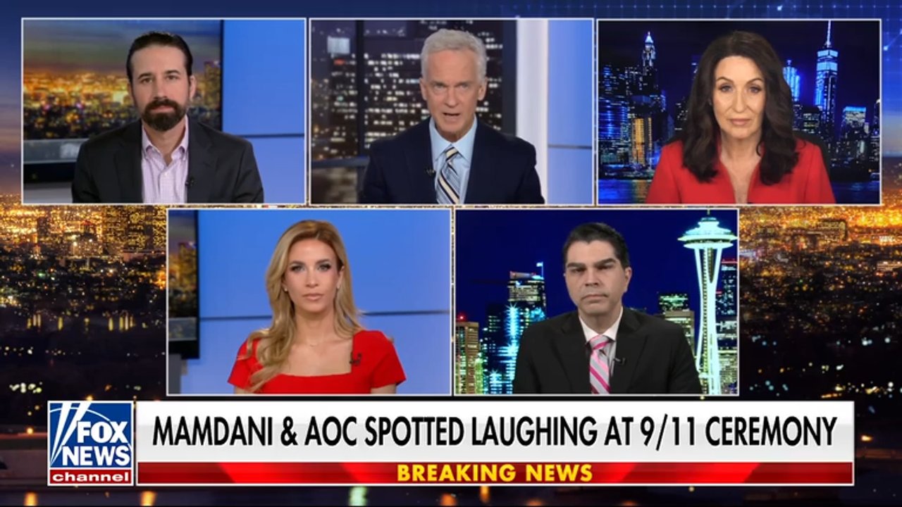 Mayor Mamdani and AOC spotted laughing at 9/11 ceremony