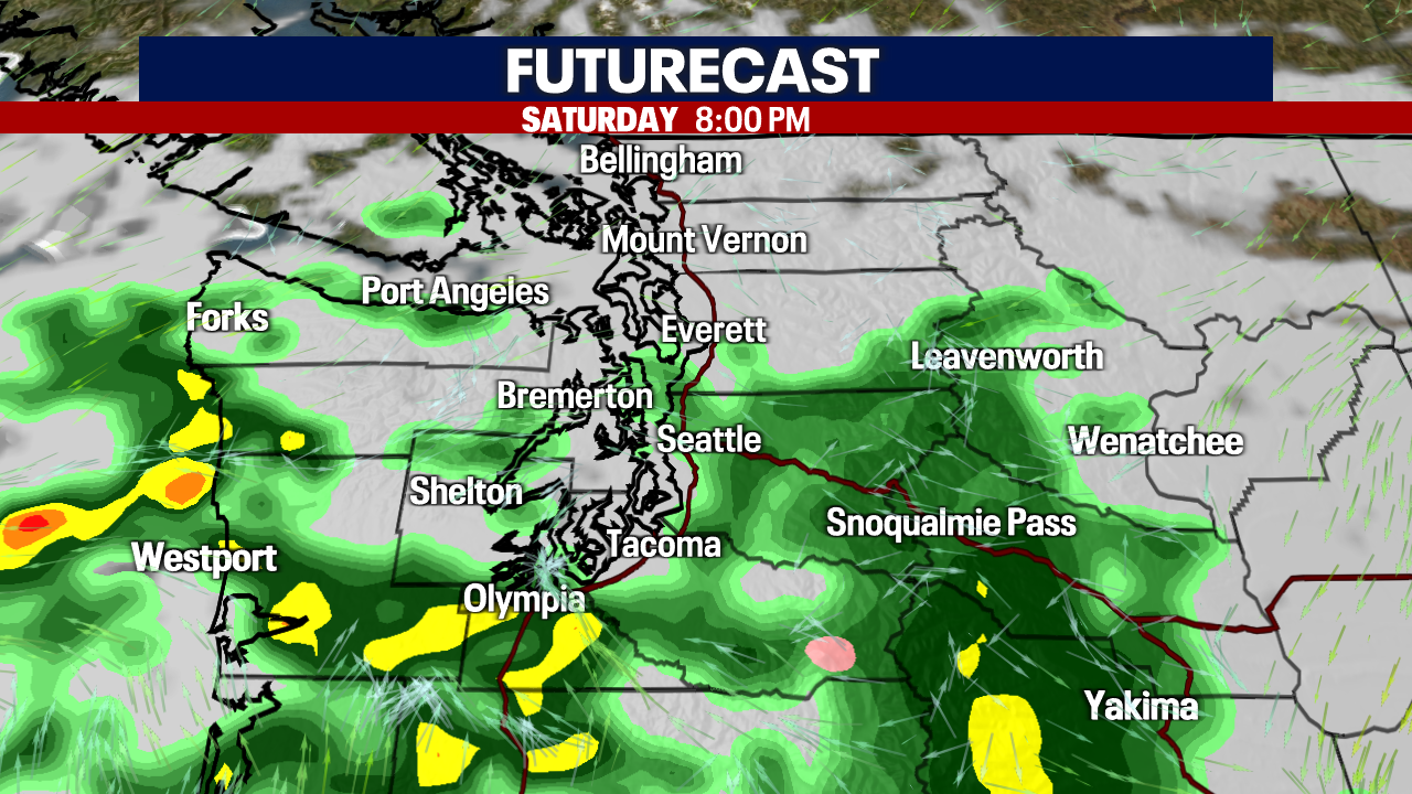 Seattle weather: Rain, possible thunderstorms this weekend