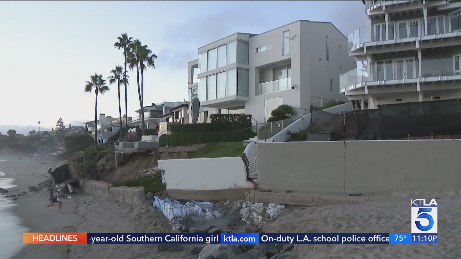 6 Laguna Beach homes yellow-tagged after storm