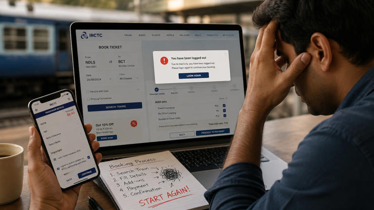 IRCTC users face booking trouble as 'unable to process request' error ...