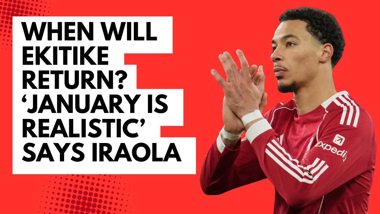 When will Ekitike return? 'January is realistic' says Iraola