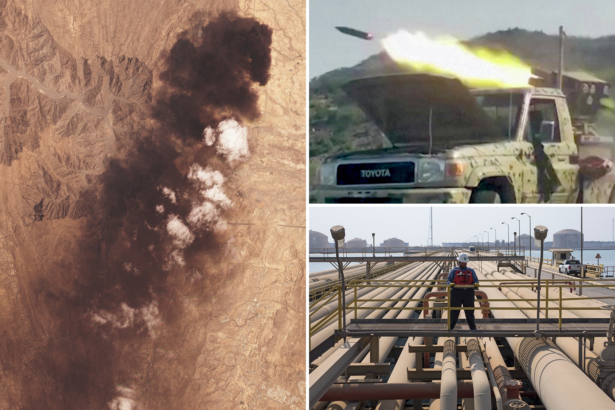 Strikes set Saudi oil pipeline on fire as Iran-backed Houthis tighten ...