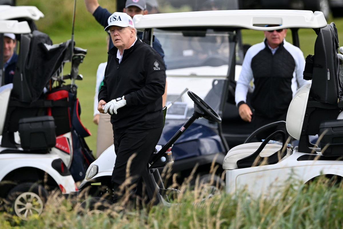 Trump says he would cheat at golf if not for Secret Service agents