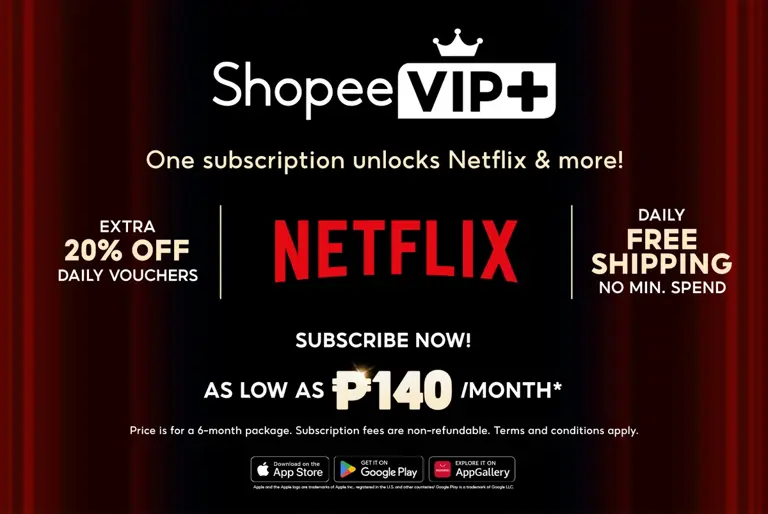 Shopee launched VIP+ subscription, includes Netflix and free shipping