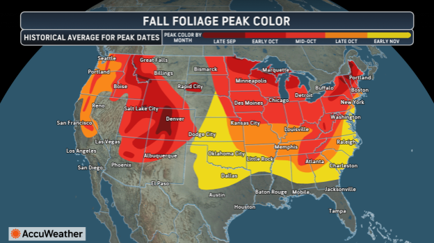 Maps show 2026 fall foliage predictions. When will colors peak?