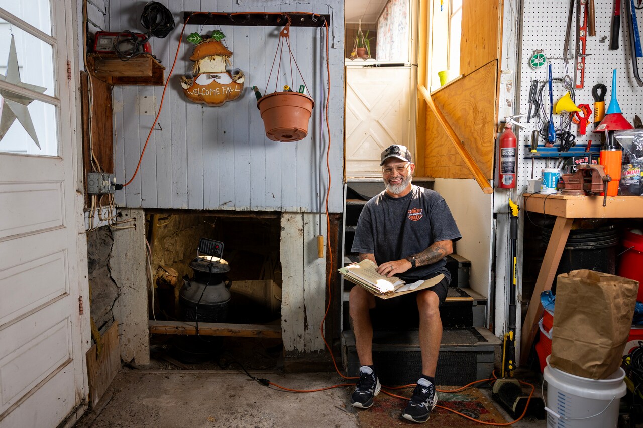 He was cleaning his garage. Then he found a file marked 'Secret.'