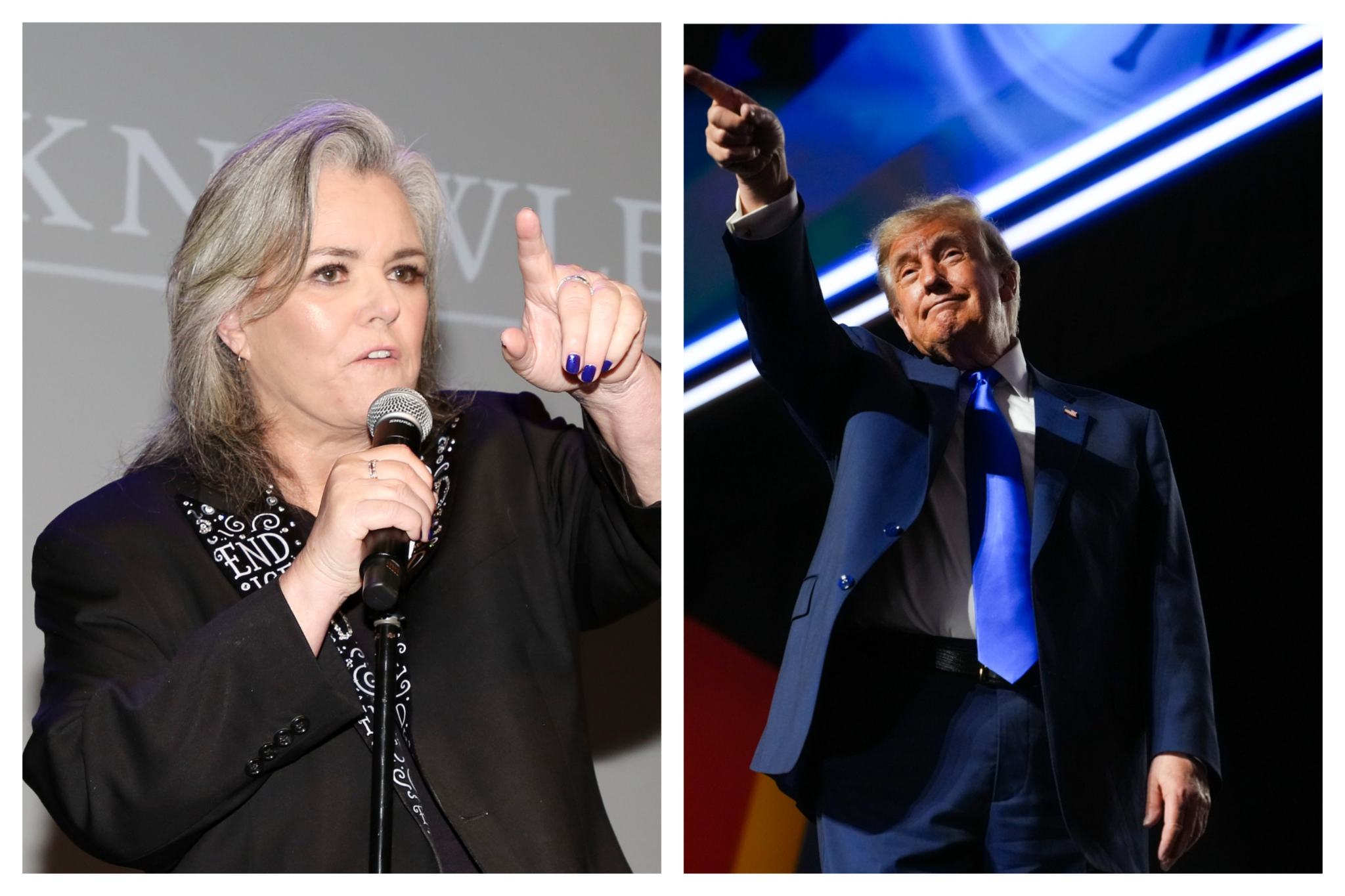 Rosie O'Donnell leads calls for protests as Trump lands in Ireland