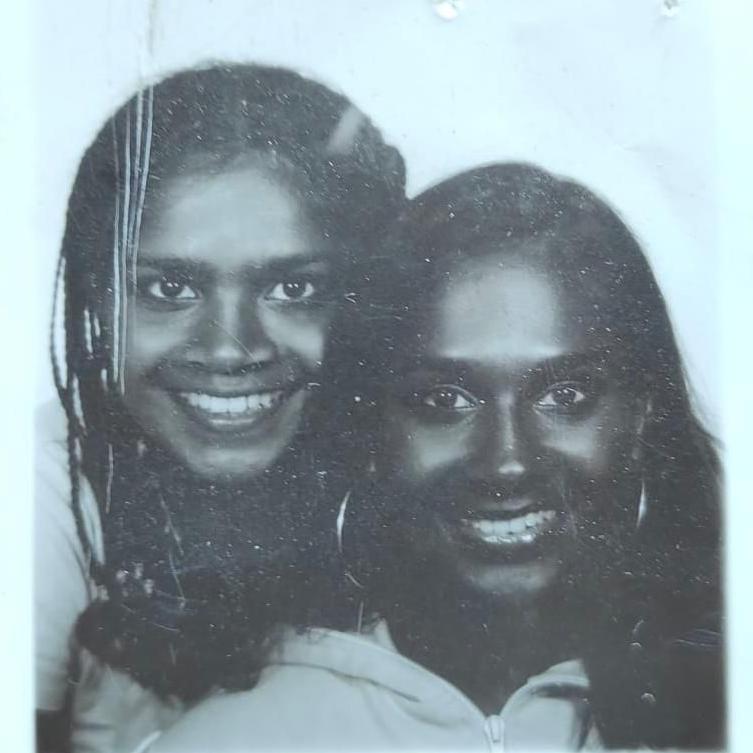 Minal and Meena as teenagers at a weekend retreat in the 1990s