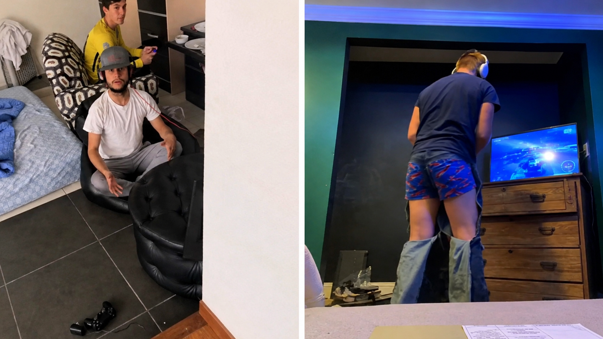 These gaming reactions got painfully physical