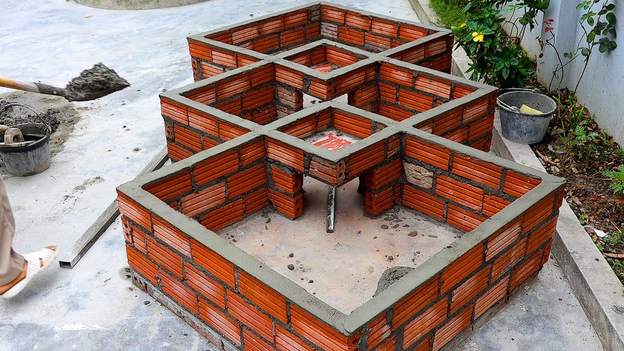 I built a cement fish tank from scratch