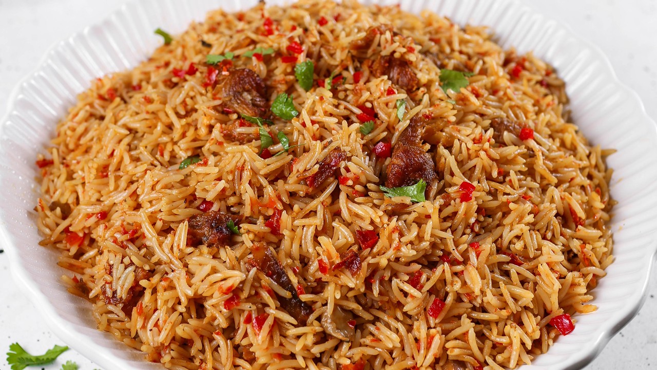 Spicy coconut rice ASMR