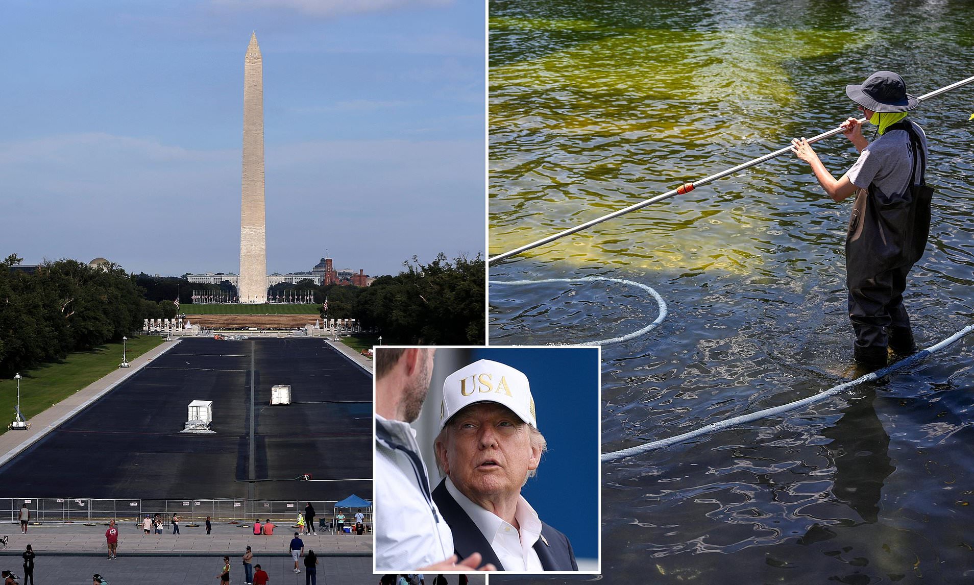 Trump forced to pay another huge sum to repair troubled Reflecting Pool ...