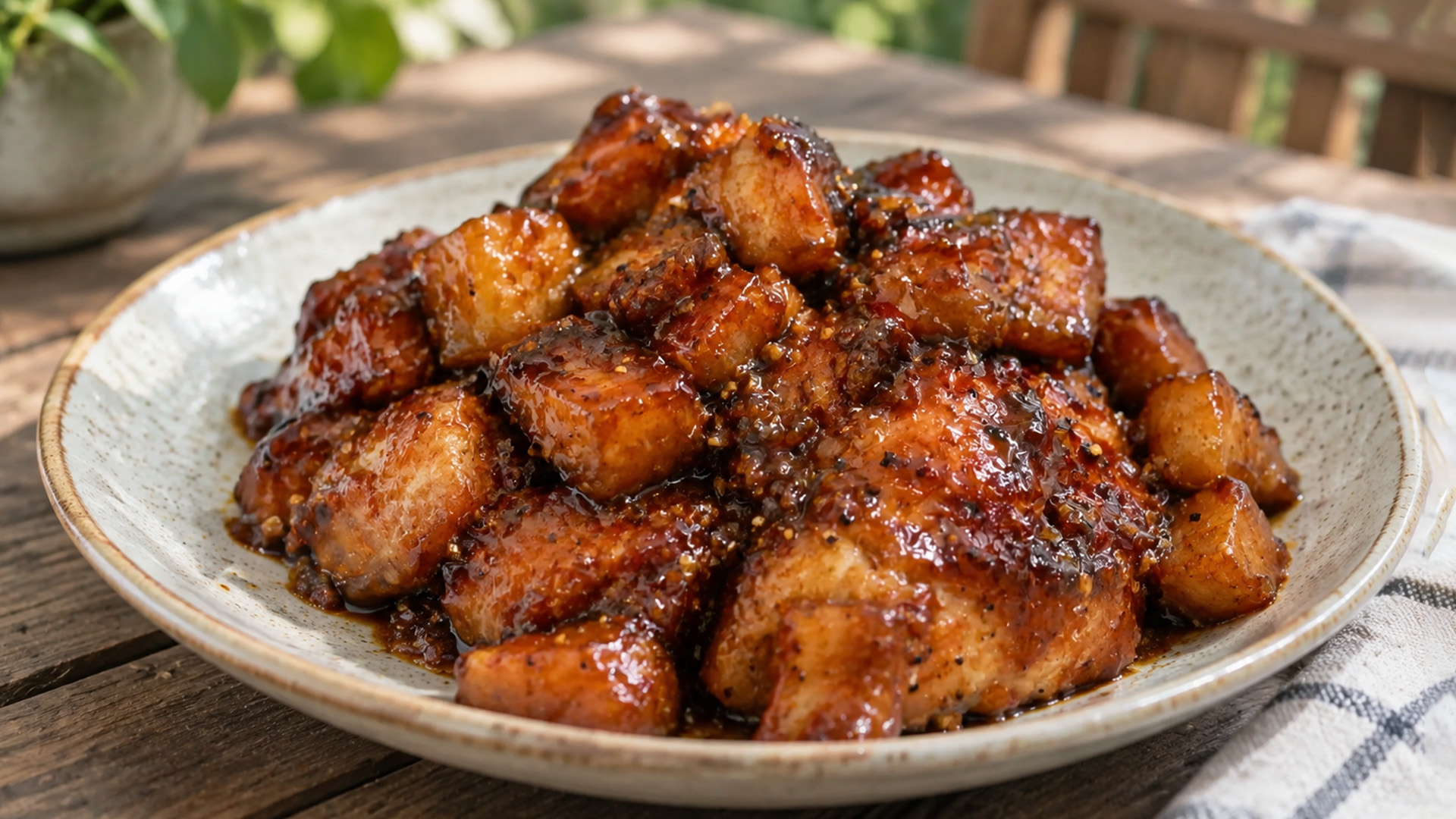 Pineapple makes this chicken surprisingly tender