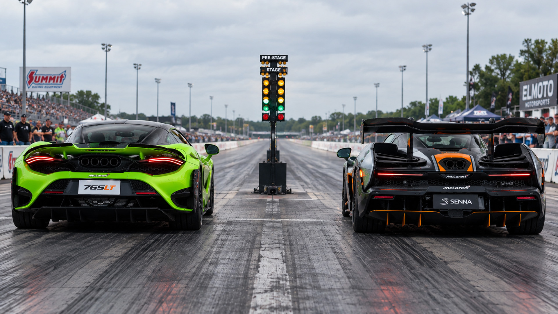 McLaren 765LT faces the Senna in a drag race