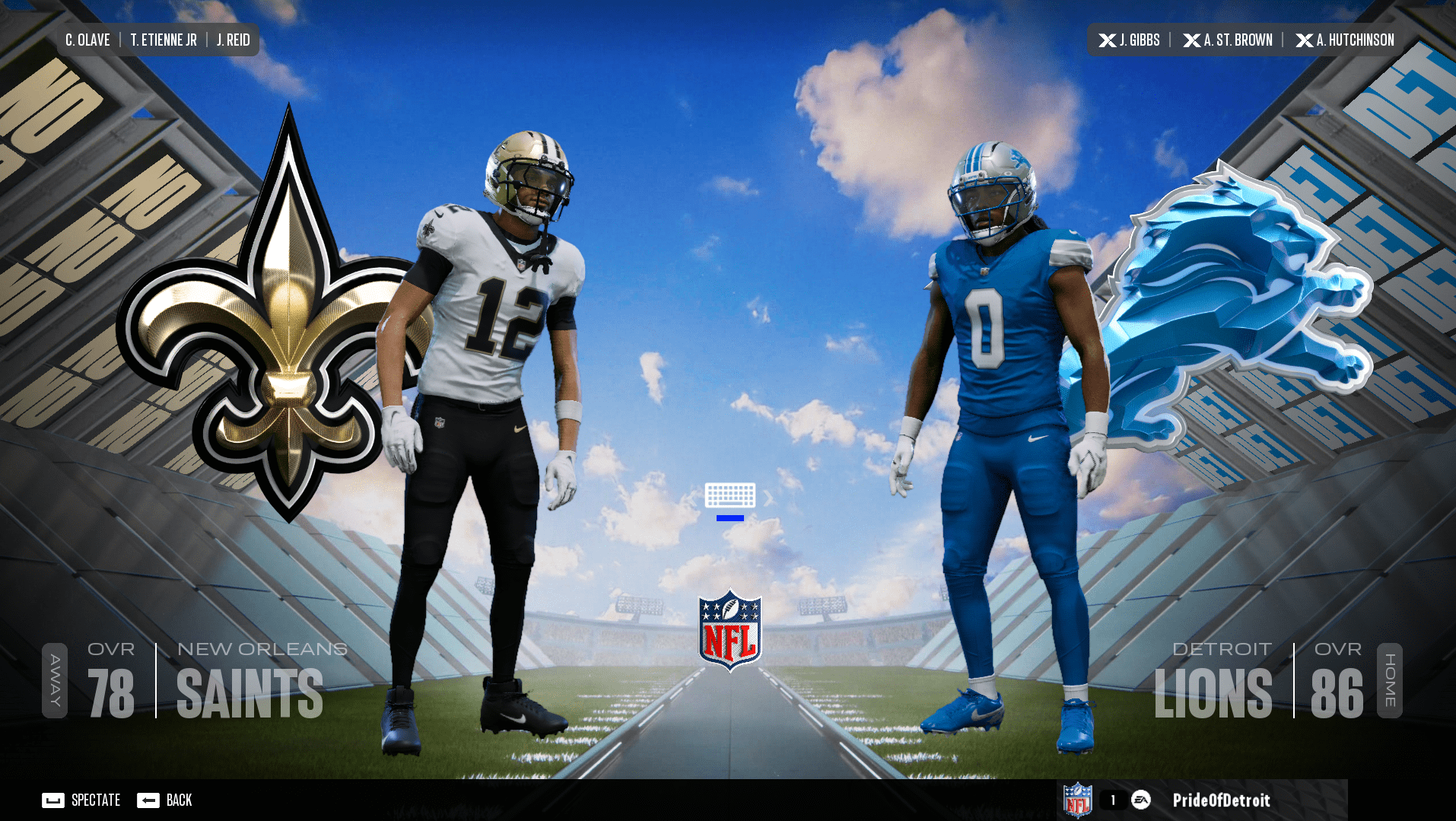 Detroit Lions vs. New Orleans Saints Week 1 preview: Madden 27 sim