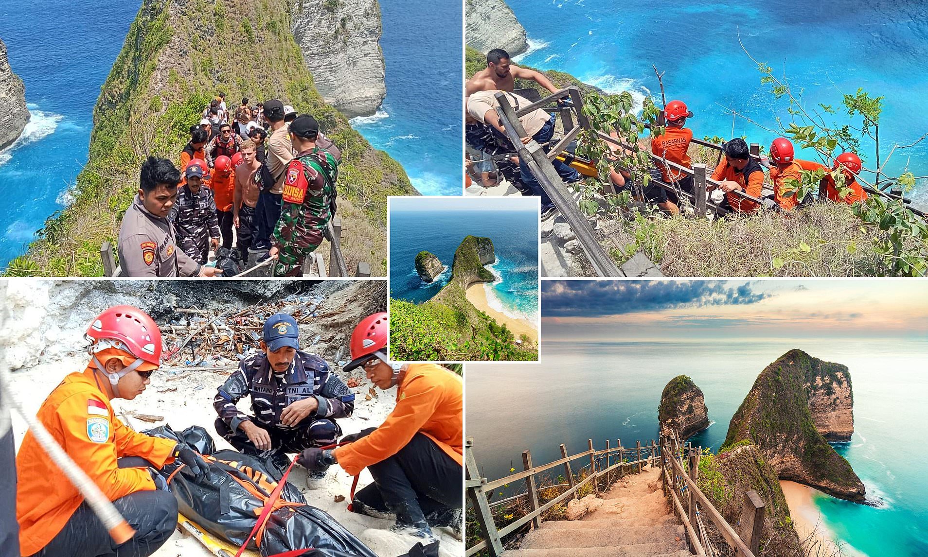 Aussie tourist dies in Bali after falling 80metres off world-famous 'T ...