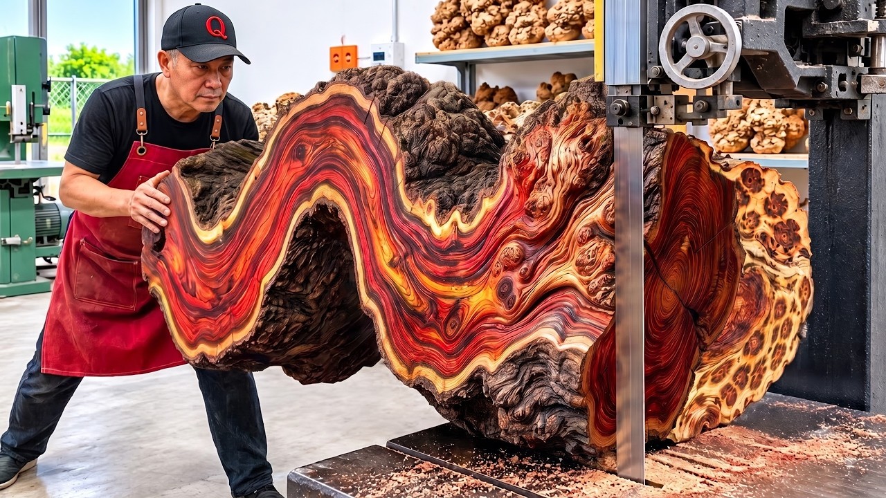 Transforming Ugly Red Curved Tree Trunk Become a Stunning Masterpiece ...