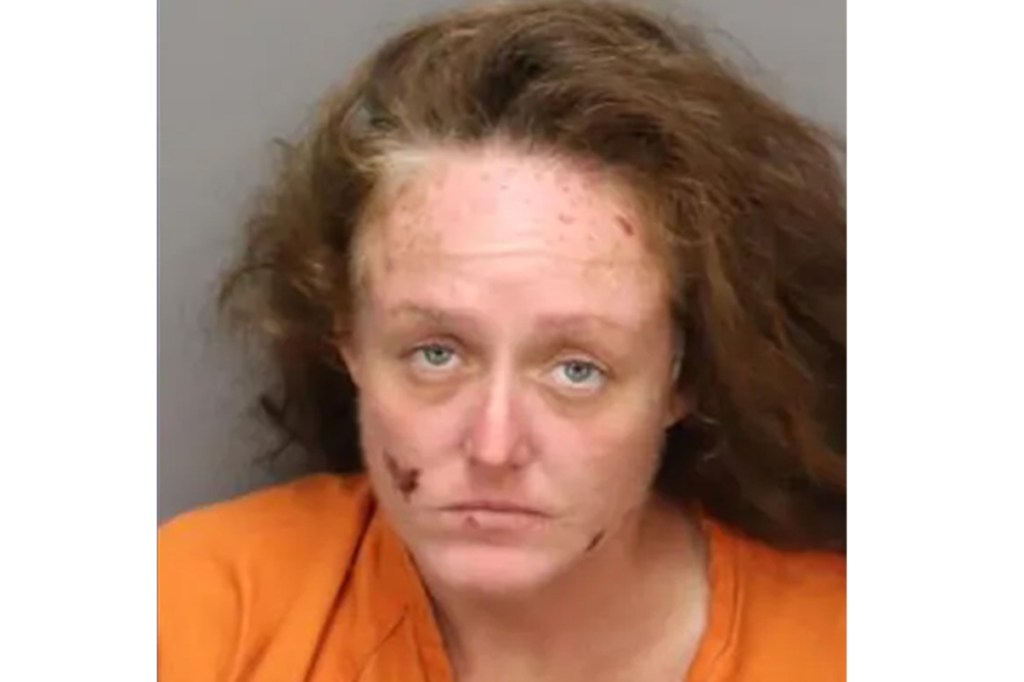 Eleanor Crawford, 41, deliberately lit a woman on fire at the Mobil station, said cops. Palestinian flag r