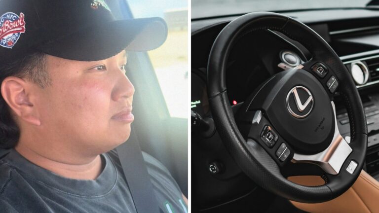 Lexus driver gets warning his eyes are closed, to look forward. There’s ...