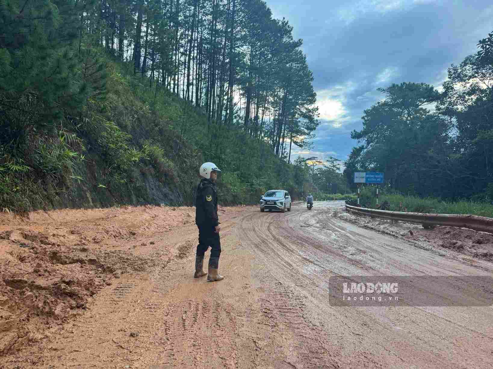 Đèo D’ran nối Đà Lạt với Phan Rang thông xe 2 chiều sau vụ sạt lở