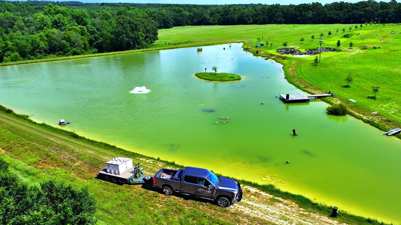 5 acre pond gets 12,000 new fish 🎣