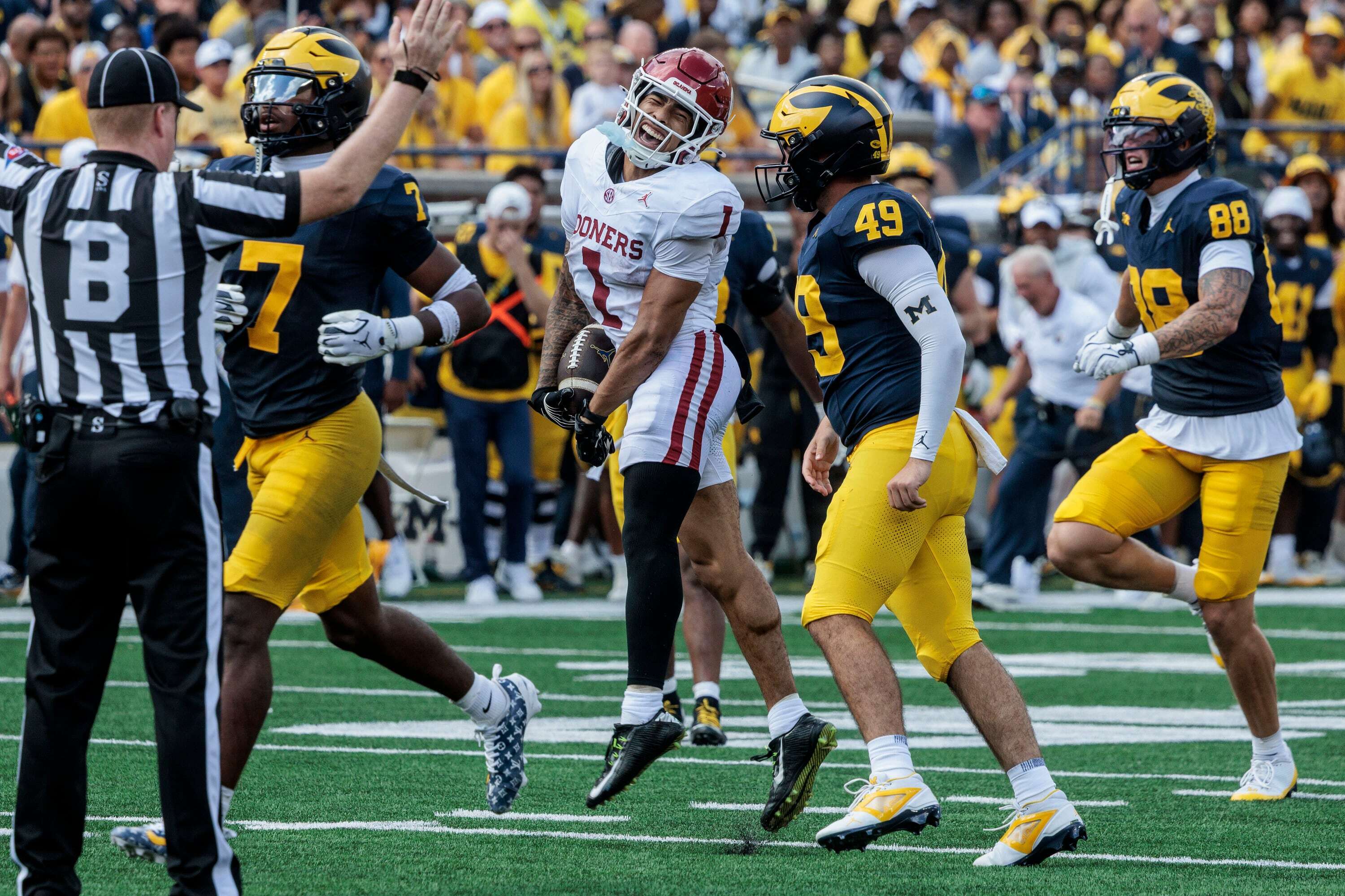 Photos: Michigan improves, upsets Oklahoma 17-10