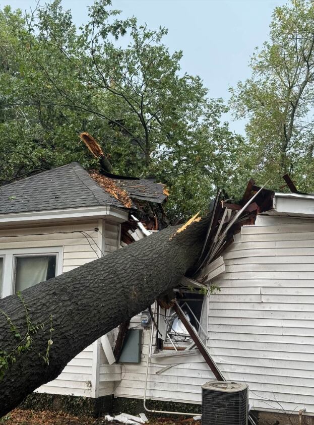First Alert Weather: Storm damage reported in Vernon County, Mo.; 1 injured after tree falls on home