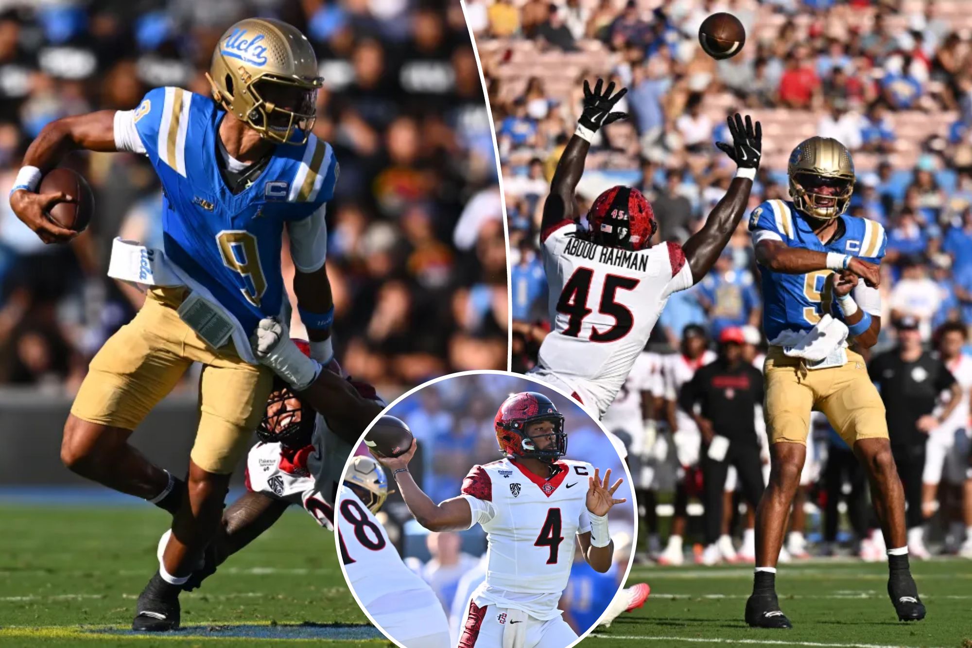 UCLA football shows up fashionably late for win over San Diego State
