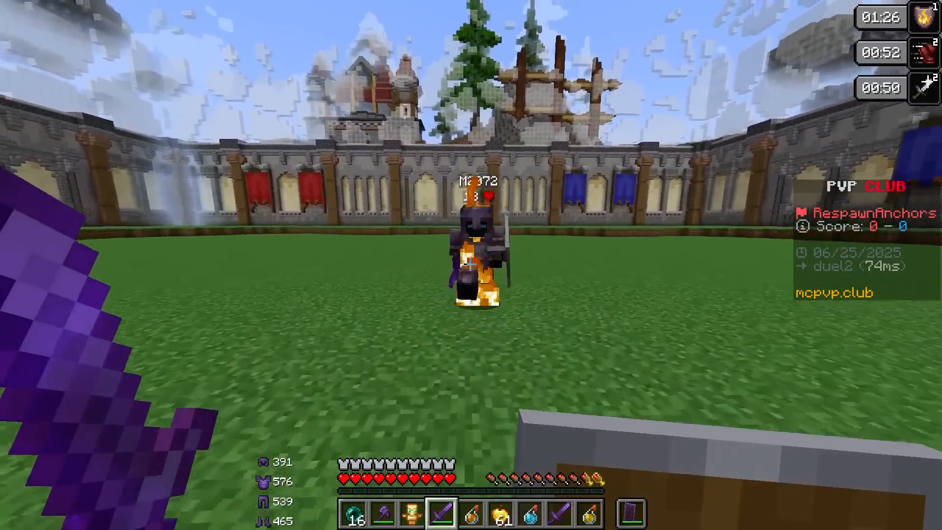 Practicing multiple Minecraft game modes in rotation