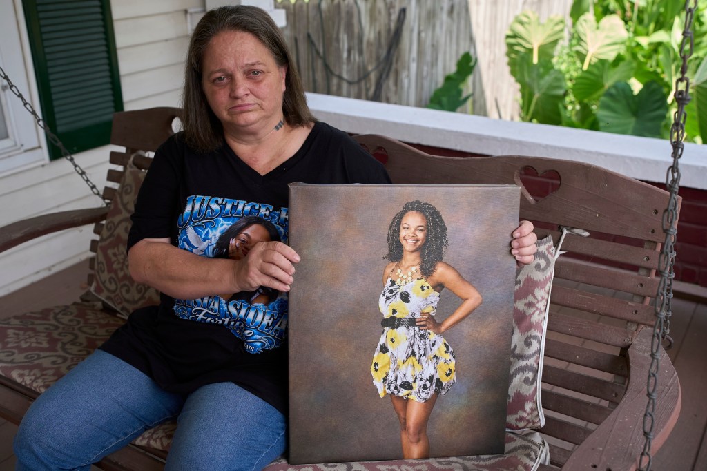 Fortune’s mother, Christy Spivey, said she “just started crying” and thanked police after learning of Ratliff’s arrest Friday. AP Photo/George Walker IV