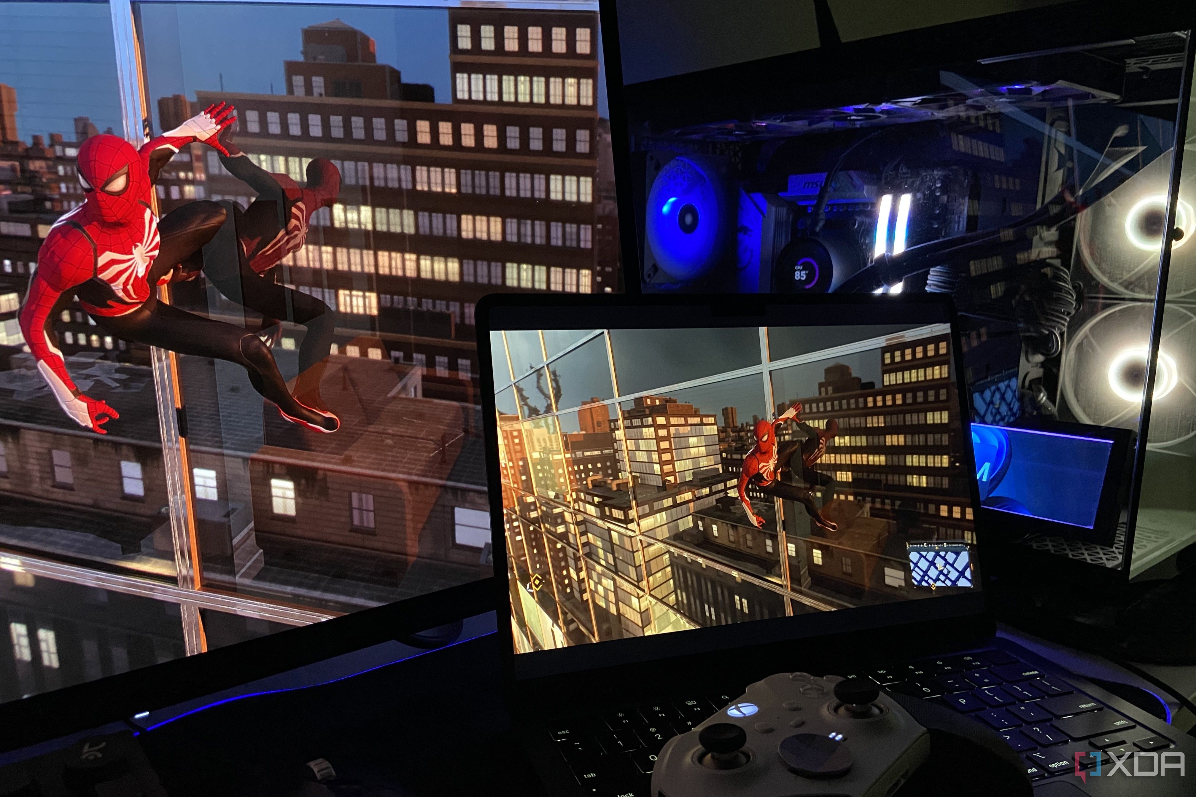 My old laptop plays my desktop's games now, and the whole setup took ...
