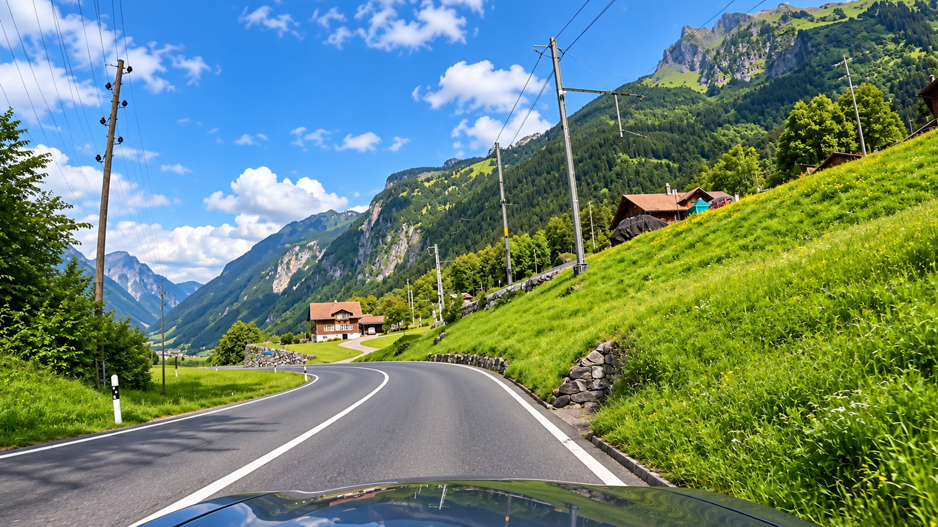 Grindelwald to Lauterbrunnen through the Swiss Alps (4K)