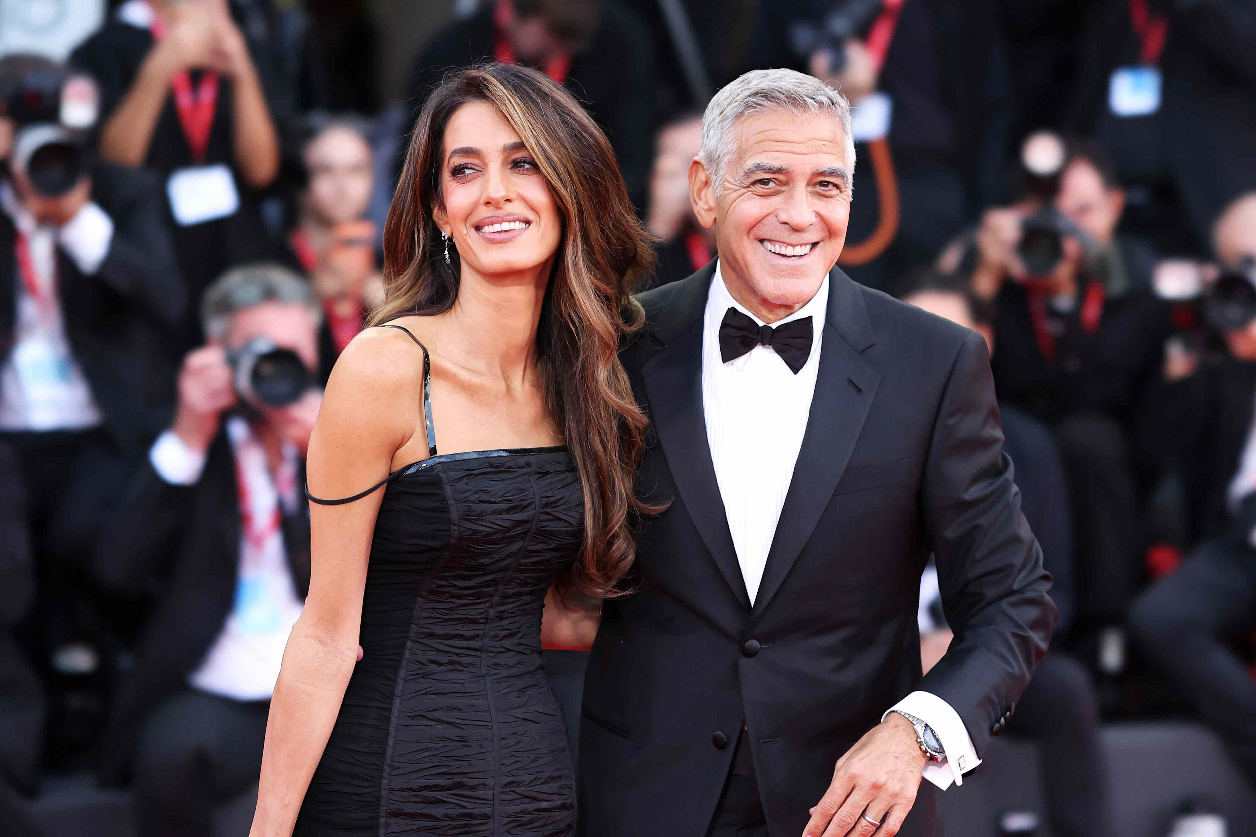 Amal Clooney's date night makeup included a satin-like lipstick that shoppers say has impressive lasting power