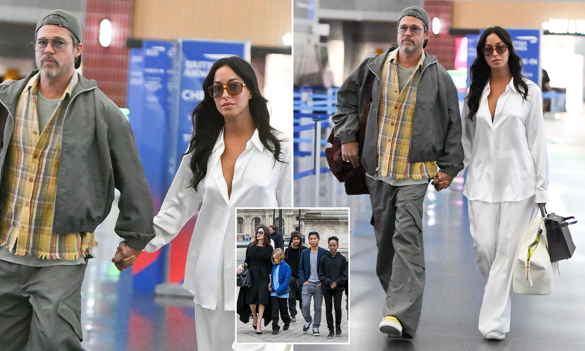 Brad Pitt, 62, puts on a united front with Ines de Ramon, 33, after being humiliated by his kids