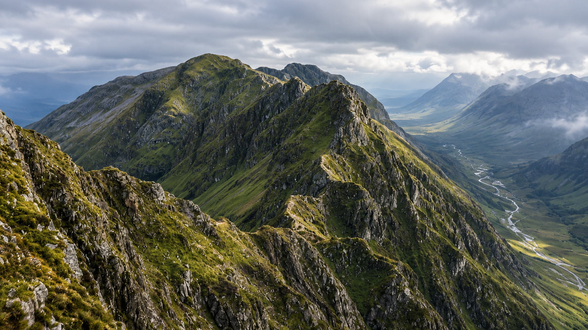 How was this deep mountain valley formed?