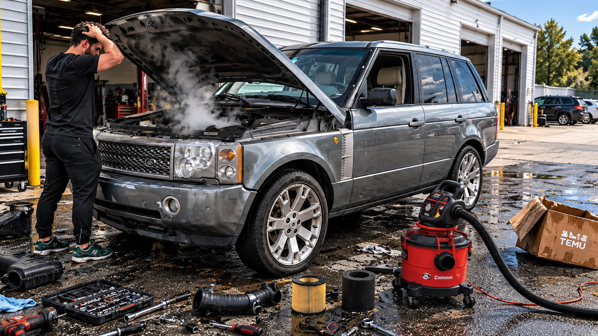 Can cheap Temu tools fix a broken Range Rover?