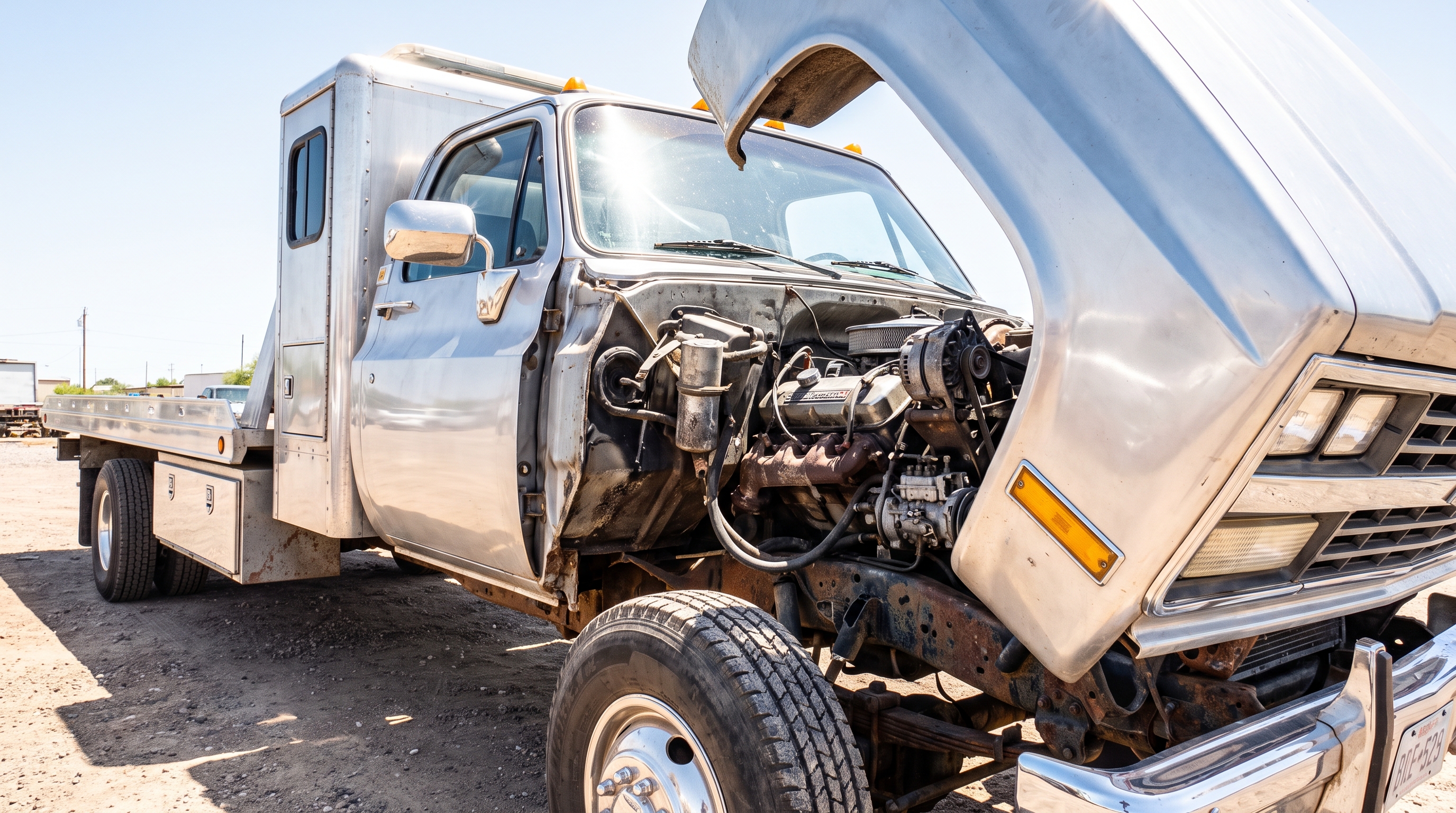 Reviving an abandoned 1985 Chevy K30 4x4 diesel rollback truck and ...
