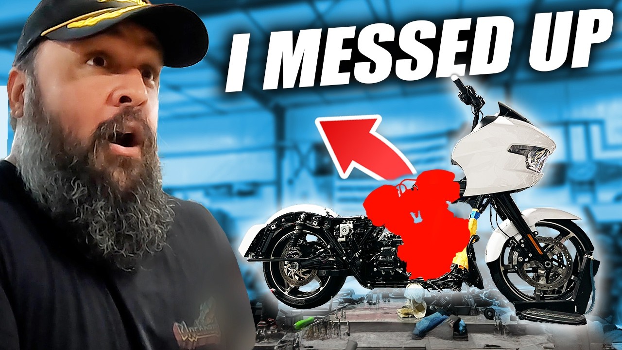 Harley-Davidson engine removal (Road Glide build)