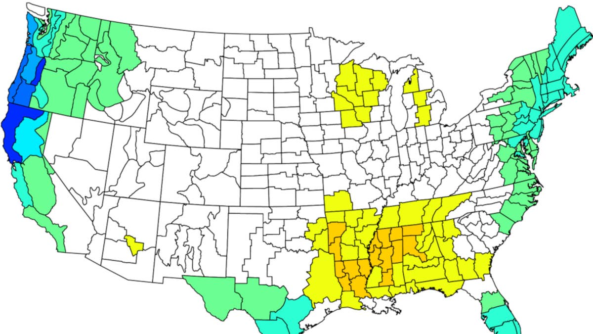 NOAA map predicts heavy snow for these 14 US states this winter based on historical data