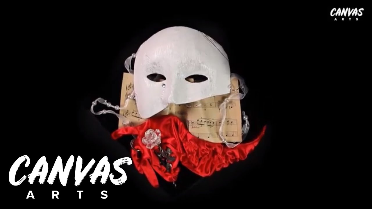 DIY Phantom of the Opera face mask tutorial