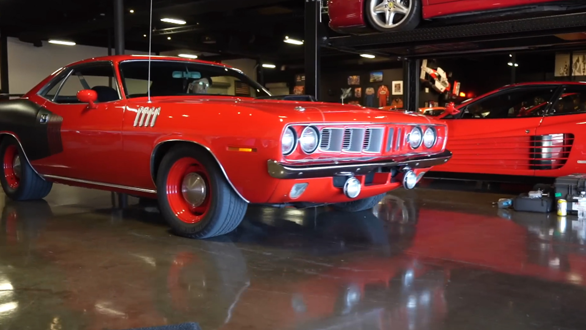 Muscle car legends share space with supercars