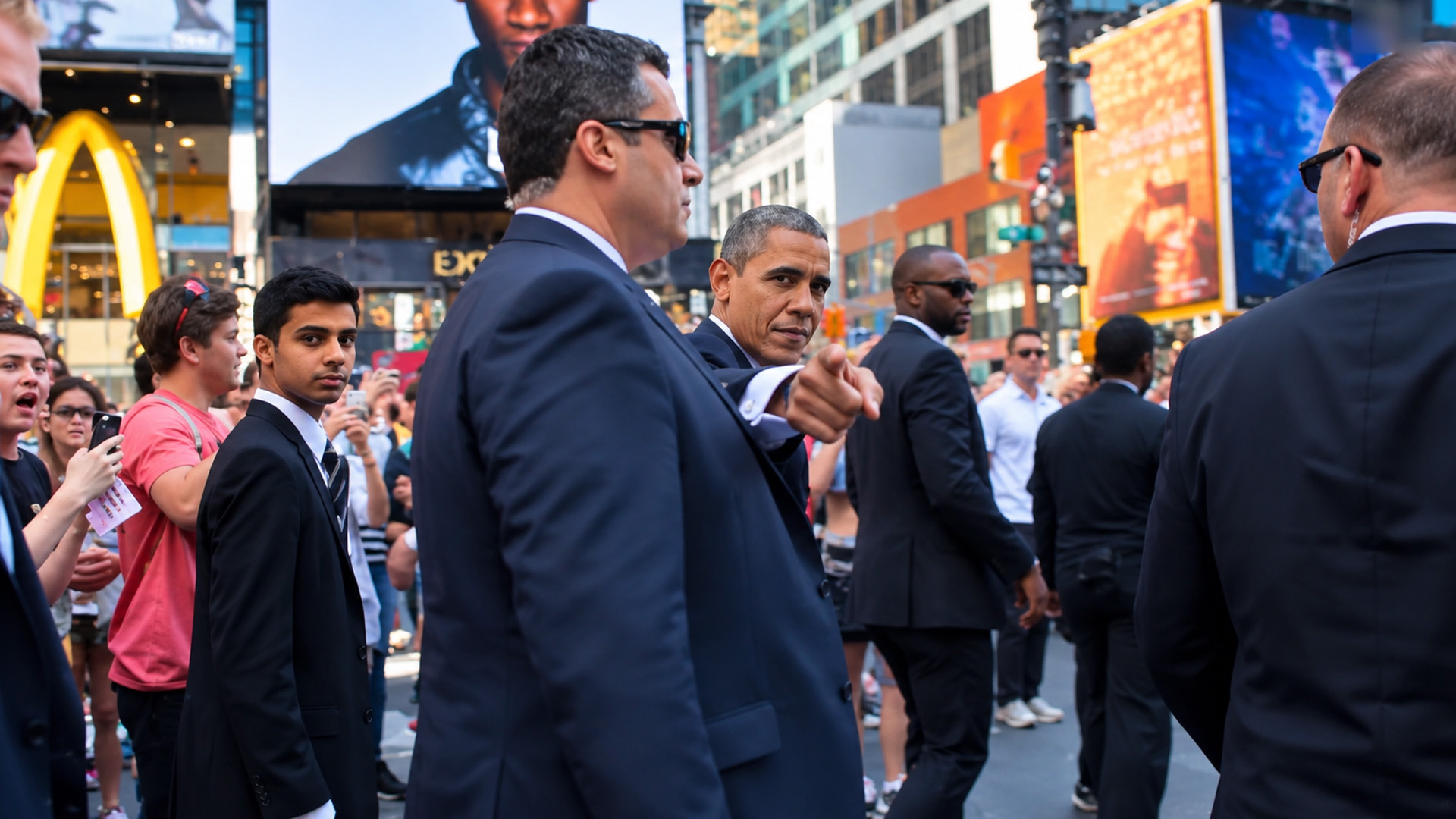 Obama lookalike draws huge crowd in New York