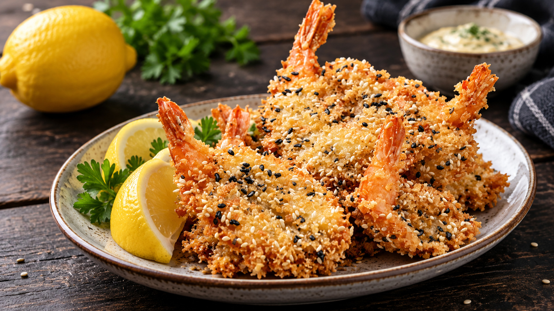 A restaurant style crispy prawn recipe at home